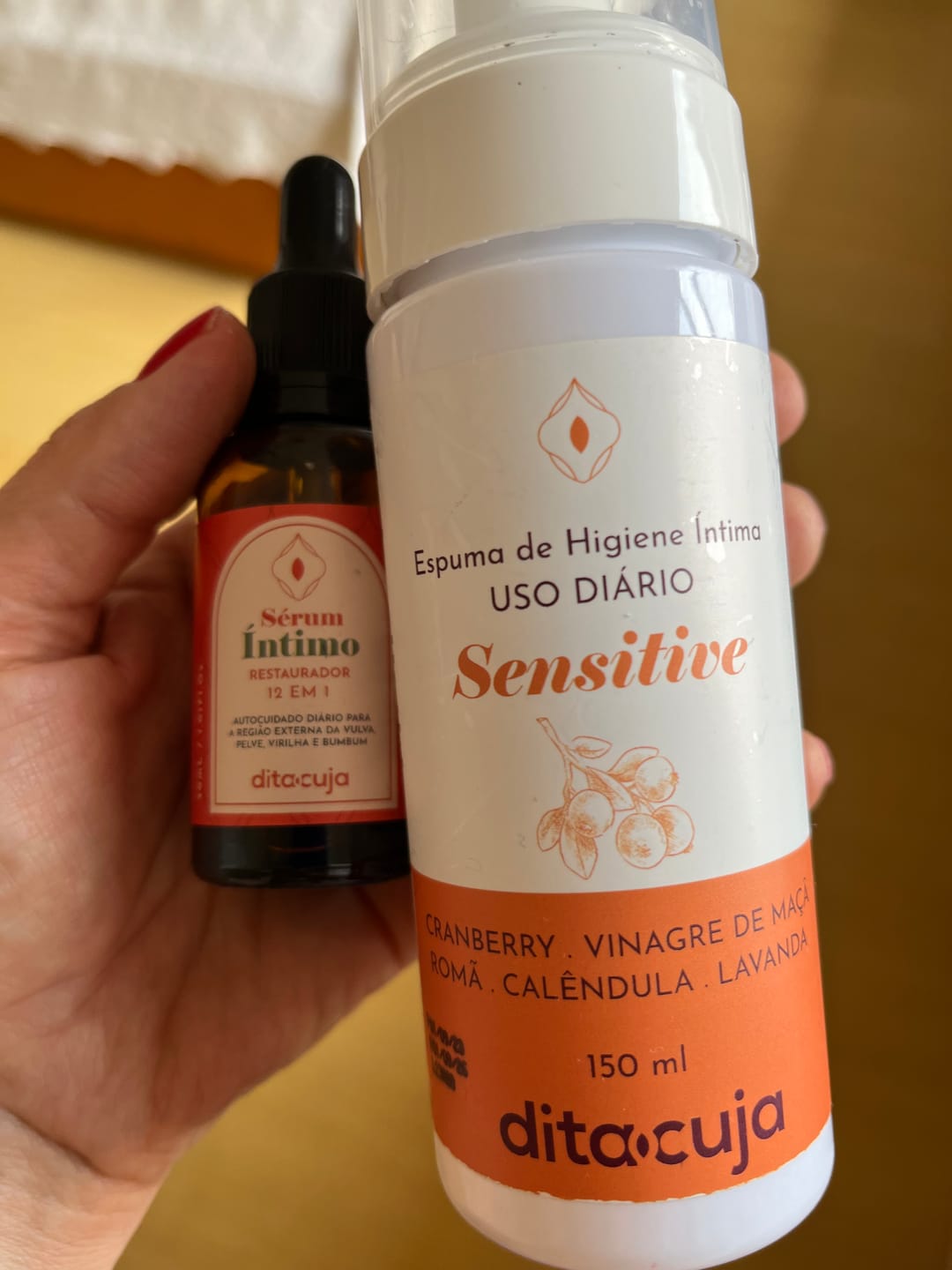 Customer photo review of Sérum Íntimo Regenerador 12 em 1