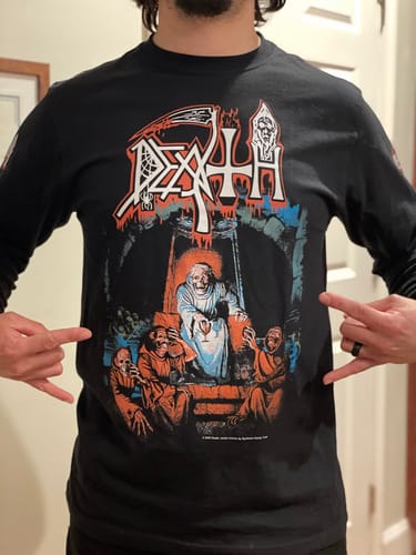 Customer photo review of Death - Scream Bloody Gore - Longsleeve Shirt