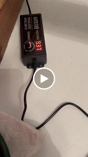 Customer video review of Adjustable Power Supply 3A 9V-24V w/ connector