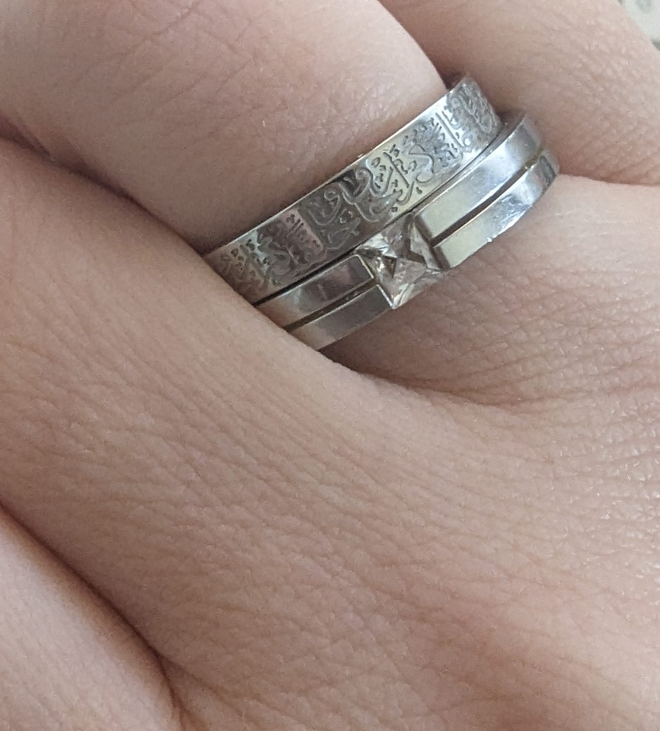 Customer photo review of "And we created you in Pairs" Ring