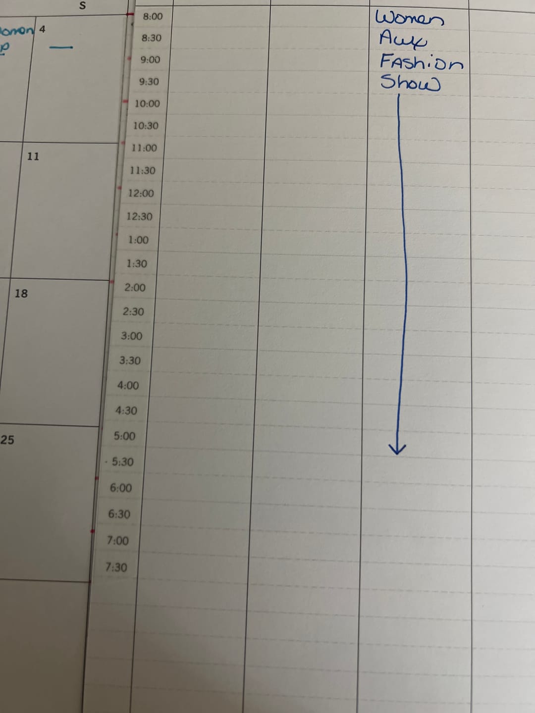 Customer photo review of Half-Hour Time Washi Tape
