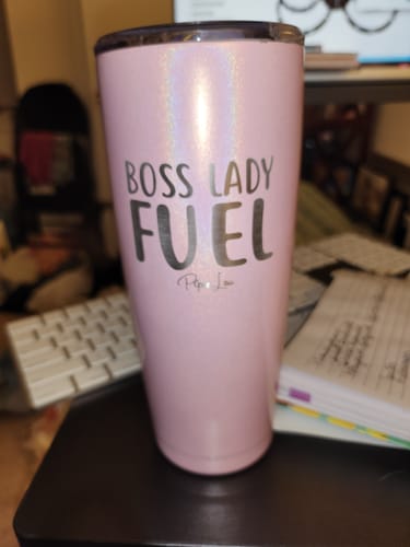Customer photo review of Spring Broke | Boss Lady Fuel Laser Etched Tumbler