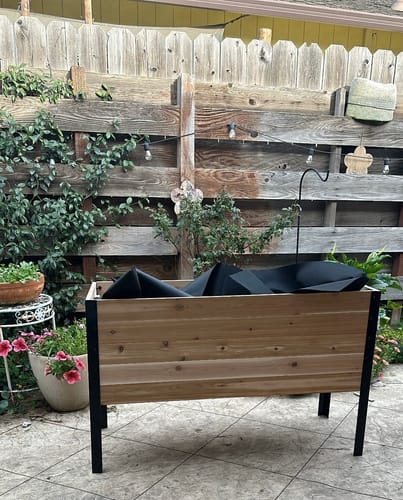 Customer photo review of 18" x 48" Raised Garden Bed