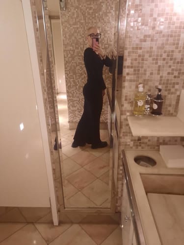 Customer photo review of Long Sleeve Maxi Shapewear Dress
