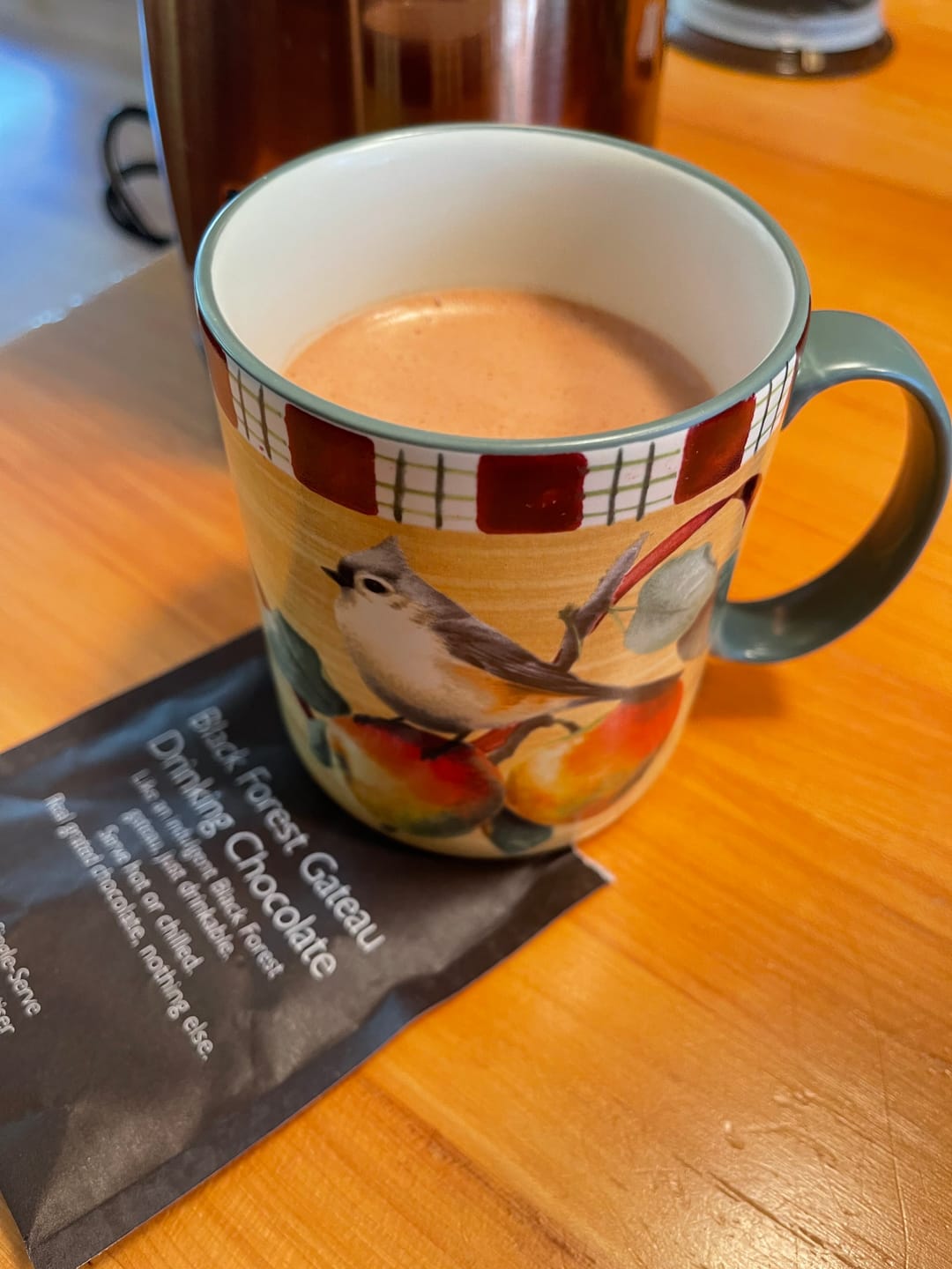 Customer photo review of Black Forest Gateau Hot Chocolate Flakes