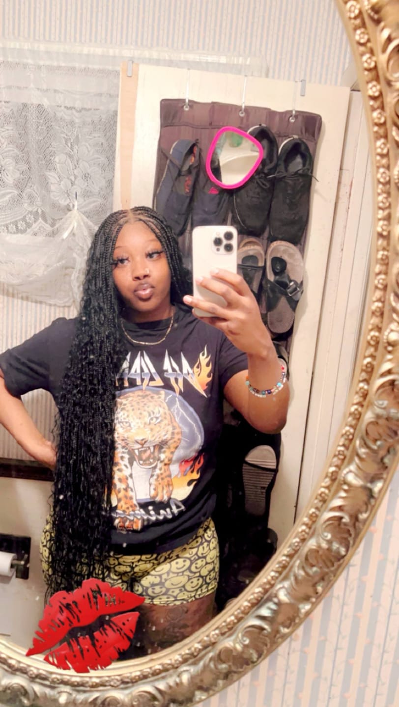 Customer photo review of BOHO Knotless Braided wig