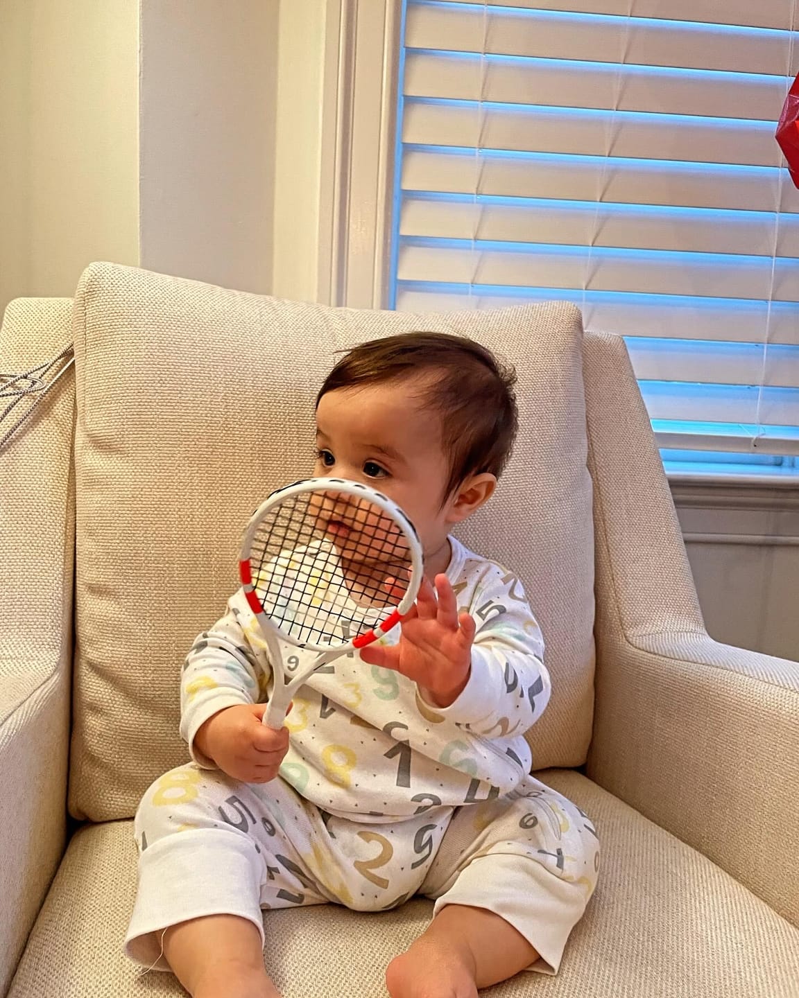 Customer photo review of Babolat MINI Racquet - Pure Strike (2024)