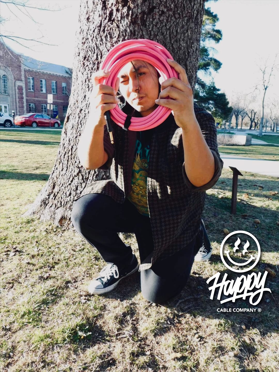 Customer photo review of The Pat Sheridan (Fit For An Autopsy) Elite Instrument Cable - Pink
