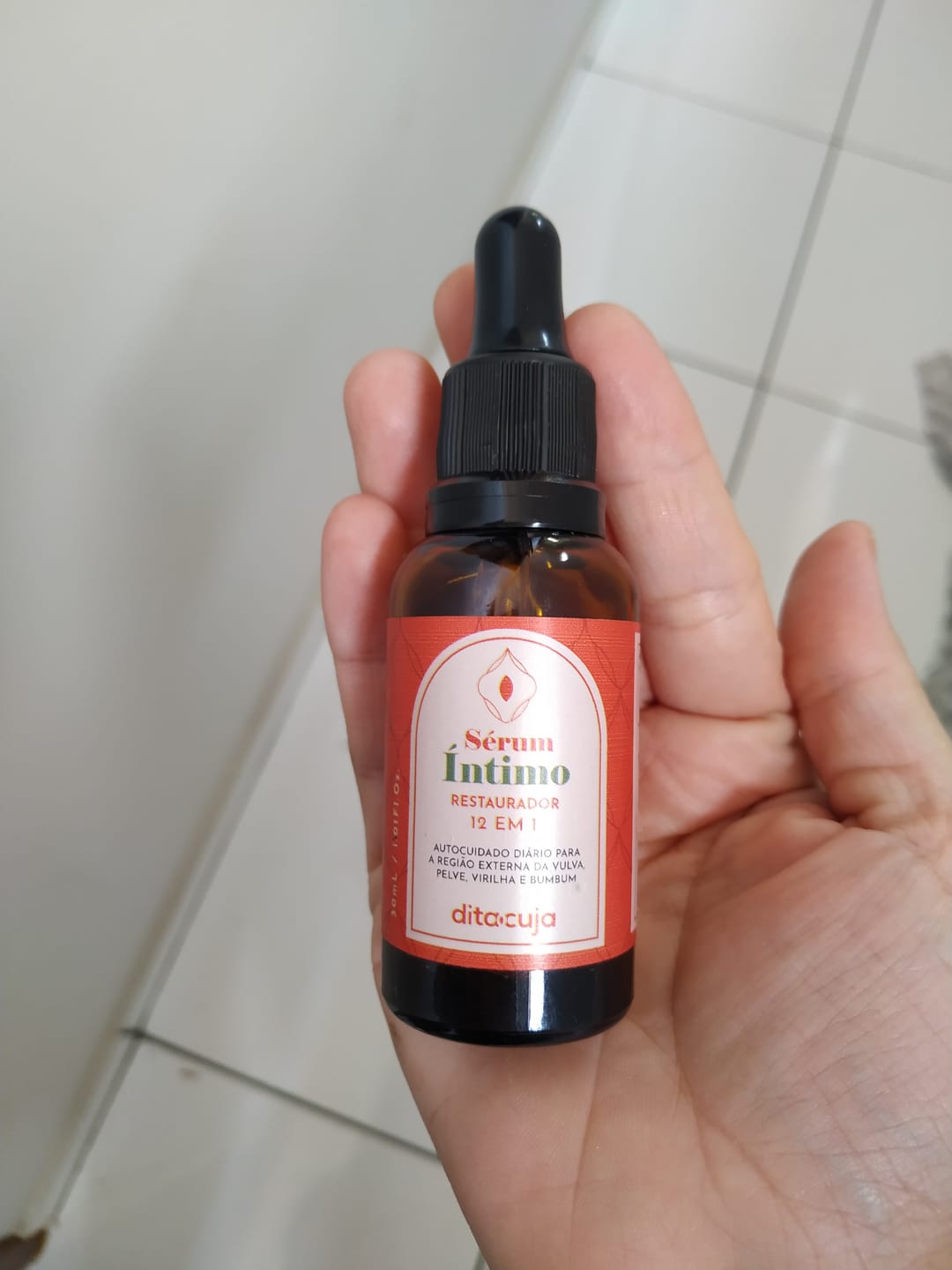 Customer photo review of Sérum Íntimo Regenerador 12 em 1