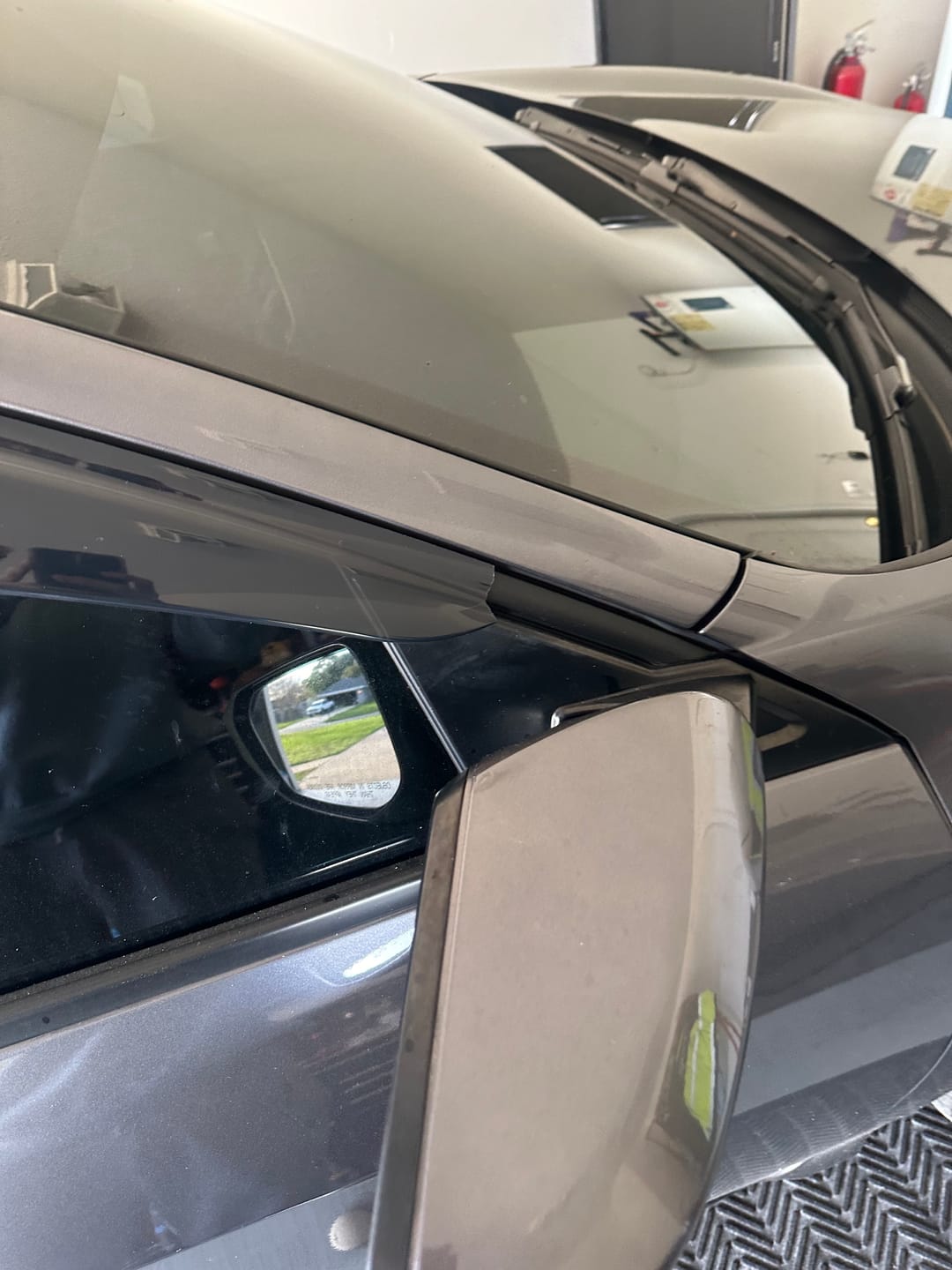 Customer photo review of 2016-21 Honda Civic Hatchback Tape-On Window Visors Wind Deflectors Rain Guards