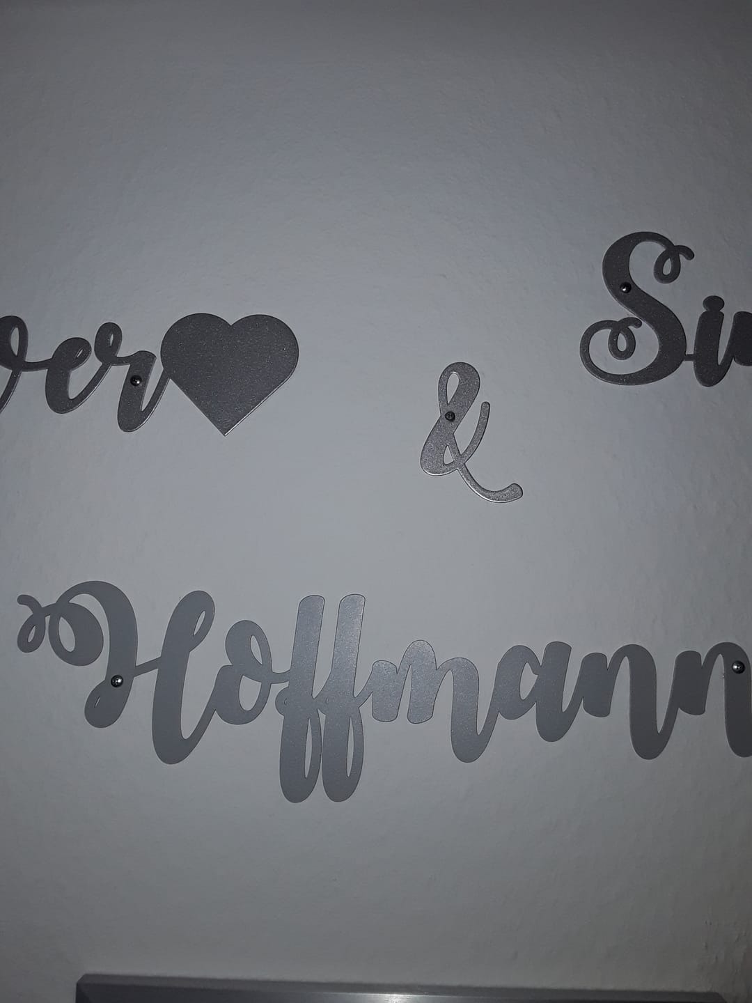 Customer photo review of Dein persönlicher Schriftzug
