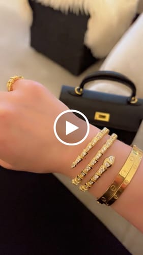 Customer video review of SERPENTI BRACELET GOLD DIAMOND DOUBLE ROW