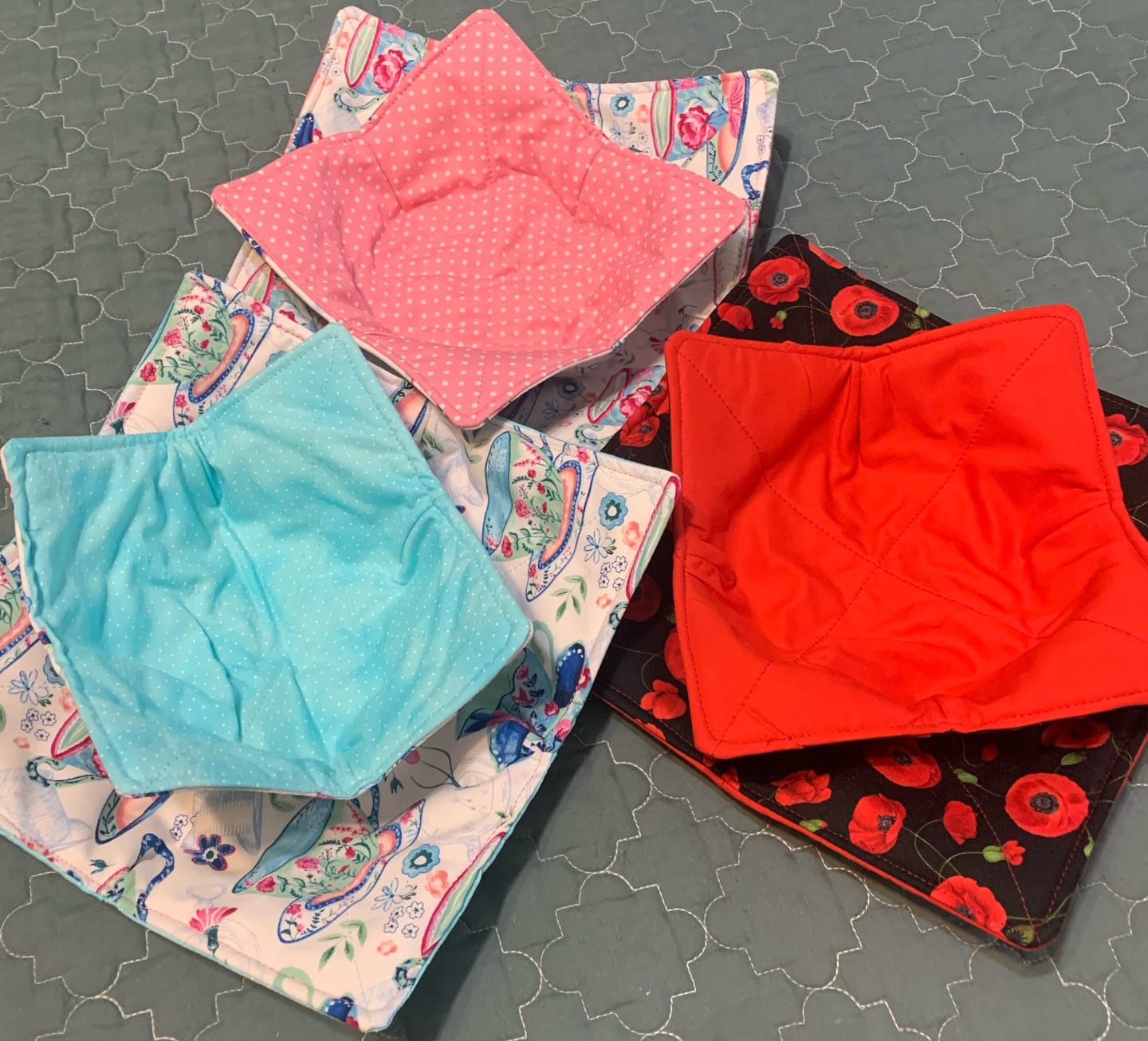 Customer photo review of Pellon Wrap-N-Zap Microwave Safe Cotton Batting - 90" Wide by 9yds