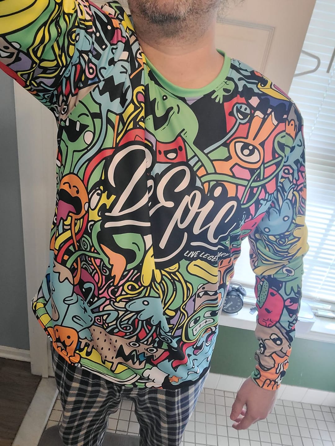 Customer photo review of Die Epic Little Monsters Long Sleeve Jersey