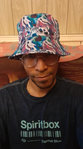 Customer photo review of Magical Skulls Bucket Hat