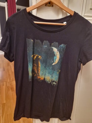 Customer photo review of Waschbär bei Nacht - Bio Damen Shirt