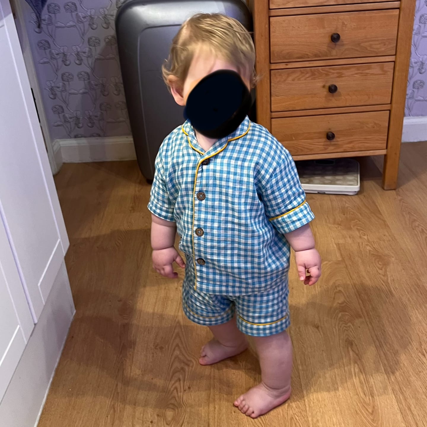 Customer photo review of Blue Moon Button Through Pyjamas Short Set