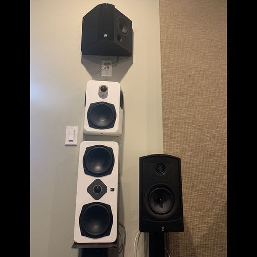 Customer photo review of Novus N6SC Slim LCR 2-Way Dual 6.5" On-Wall & Surround Speaker