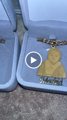 Customer video review of Lovers Charm™ 18K Custom Engraved Necklace
