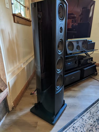 Customer photo review of Verus V6T 3-Way Dual 6.5" Tower/Floorstanding Speaker