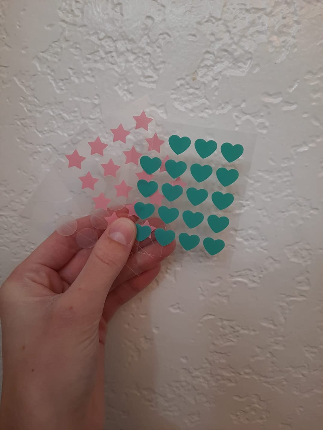 Customer photo review of 240 CT Mixed Superstar Pimple Patches w/Salicylic Acid & Tea Tree Oil