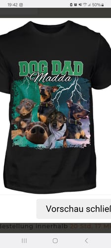 Customer photo review of 90er Hunde Foto - Individuelles T-Shirt
