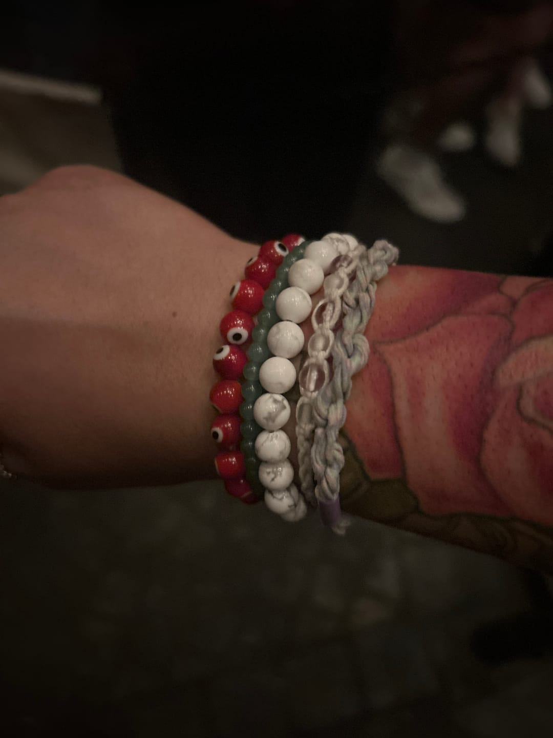 Customer photo review of White Howlite Bracelet
