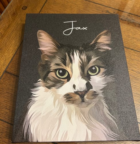 Customer photo review of Pet Art Canvas Wrap