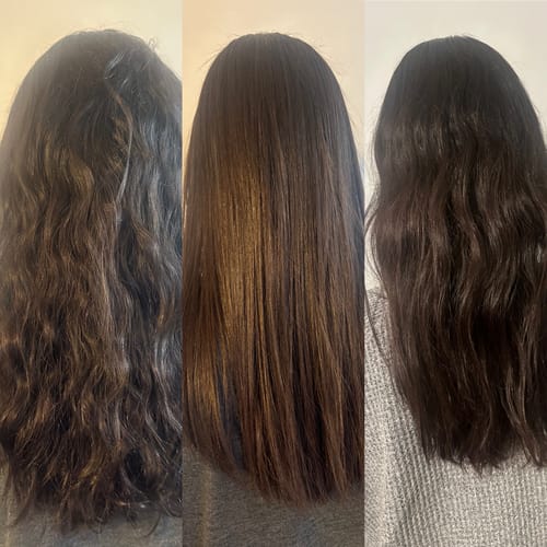 Customer photo review of At-home Keratin Treatment