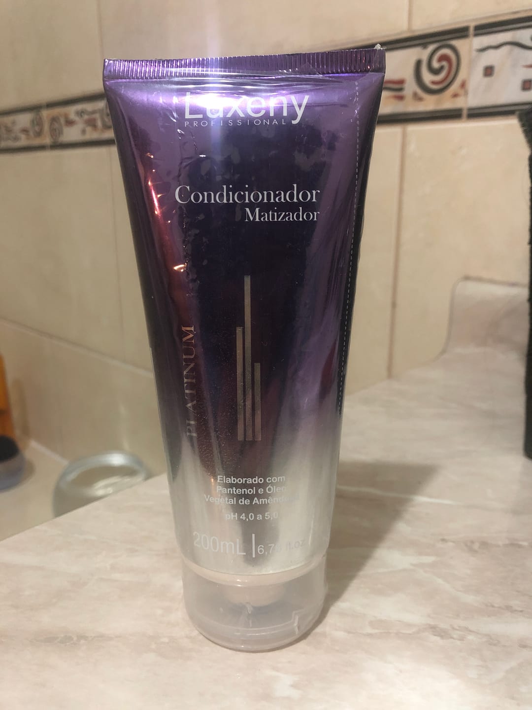 Customer photo review of Acondicionador Matizador Platinum 200 ml