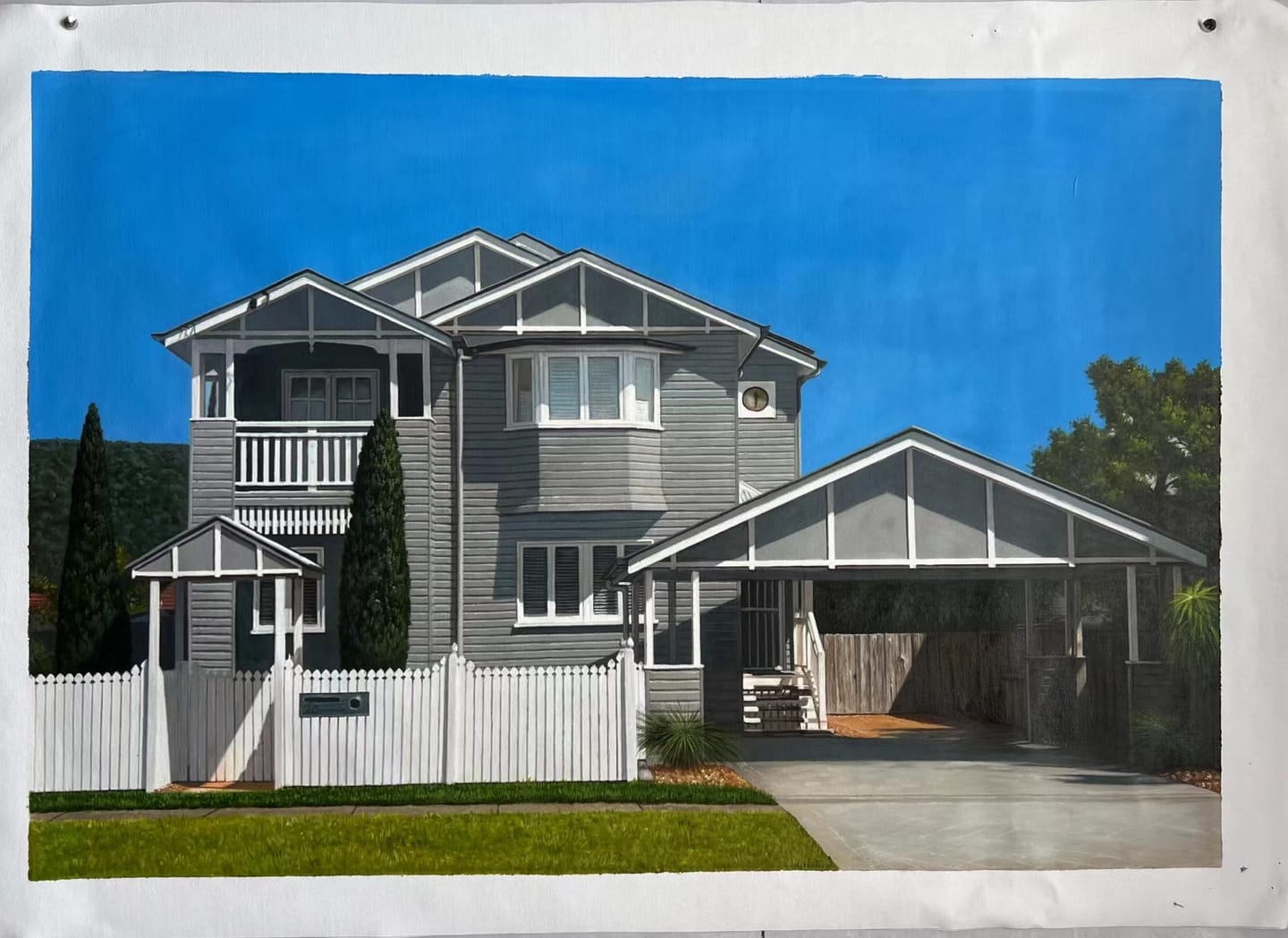 Customer photo review of CUSTOM OIL PAINTING, PAINTING FORM PHOTO,COMMISSION CANVAS PAINTING,LANDSCAPE