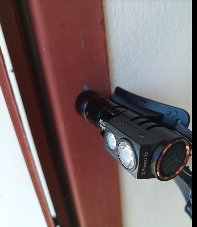 Customer photo review of Fenix HM71R - 2700 lumens - Rechargeable USB-C  - Multifonctions