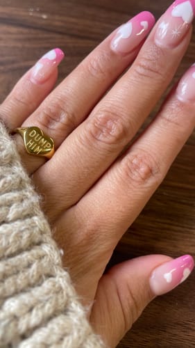 Customer photo review of Dump Him Signet Ring