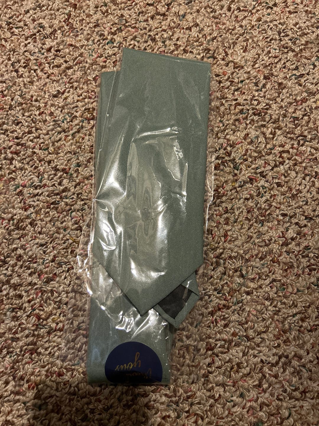 Customer photo review of Dusty Sage Necktie