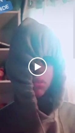 Customer video review of Halloween black block Prescription Colored Contact Lenses
