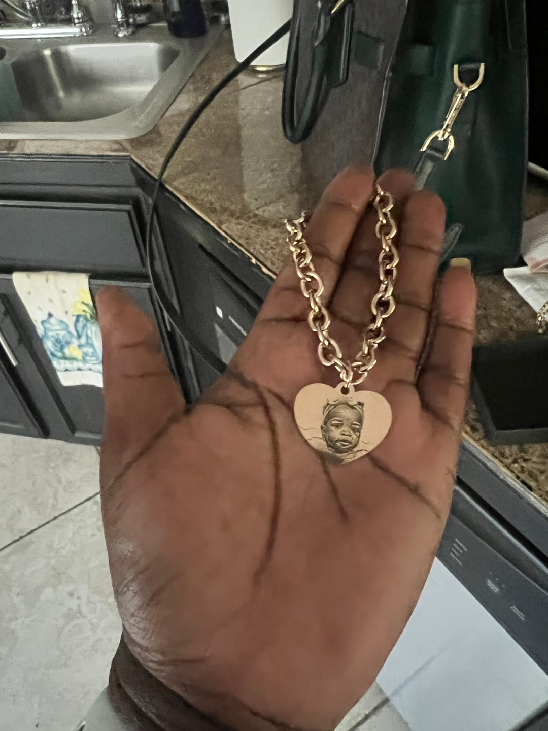 Customer photo review of Photo Bracelets Heart