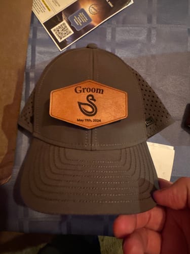 Customer photo review of Custom Leather Patches