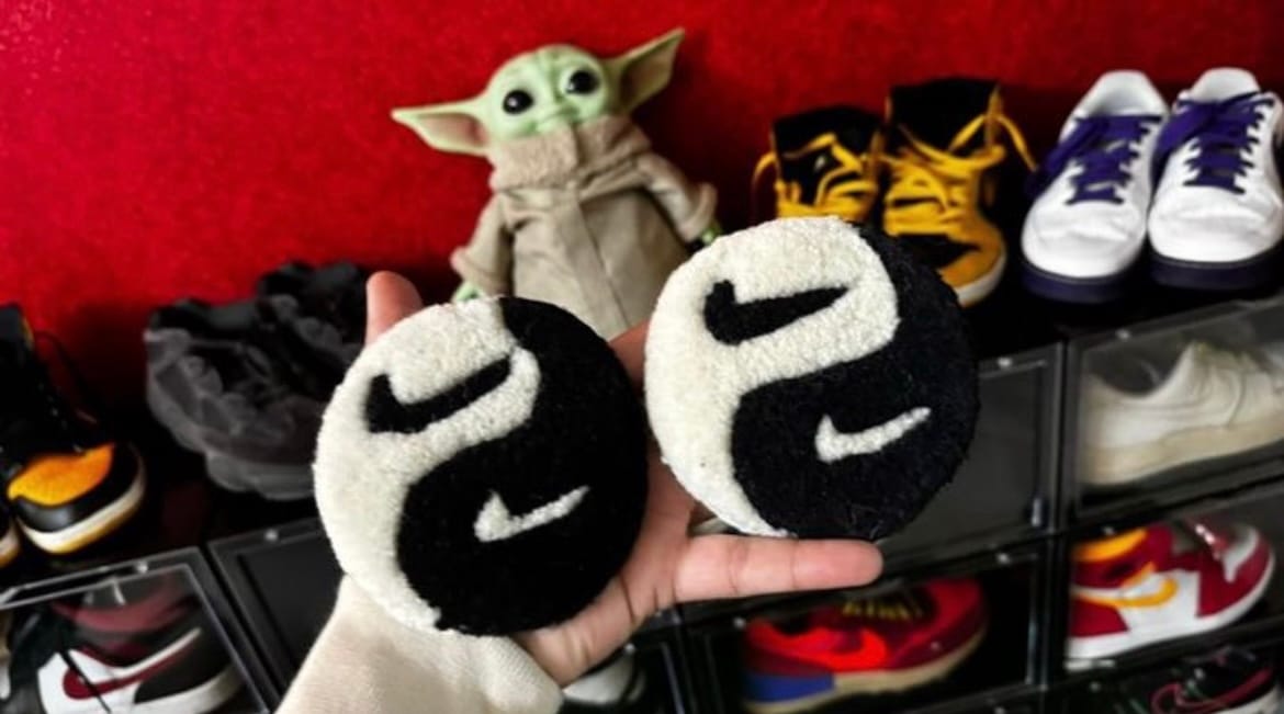 Customer photo review of Nike Box Rug | LetsRug.in