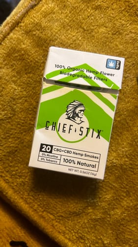 Customer photo review of CBG + CBD Hemp Smokes 20ct