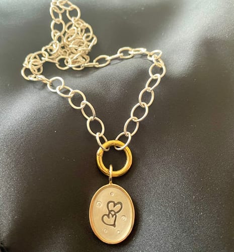 Customer photo review of 6.3mm Silver Hinge Chain