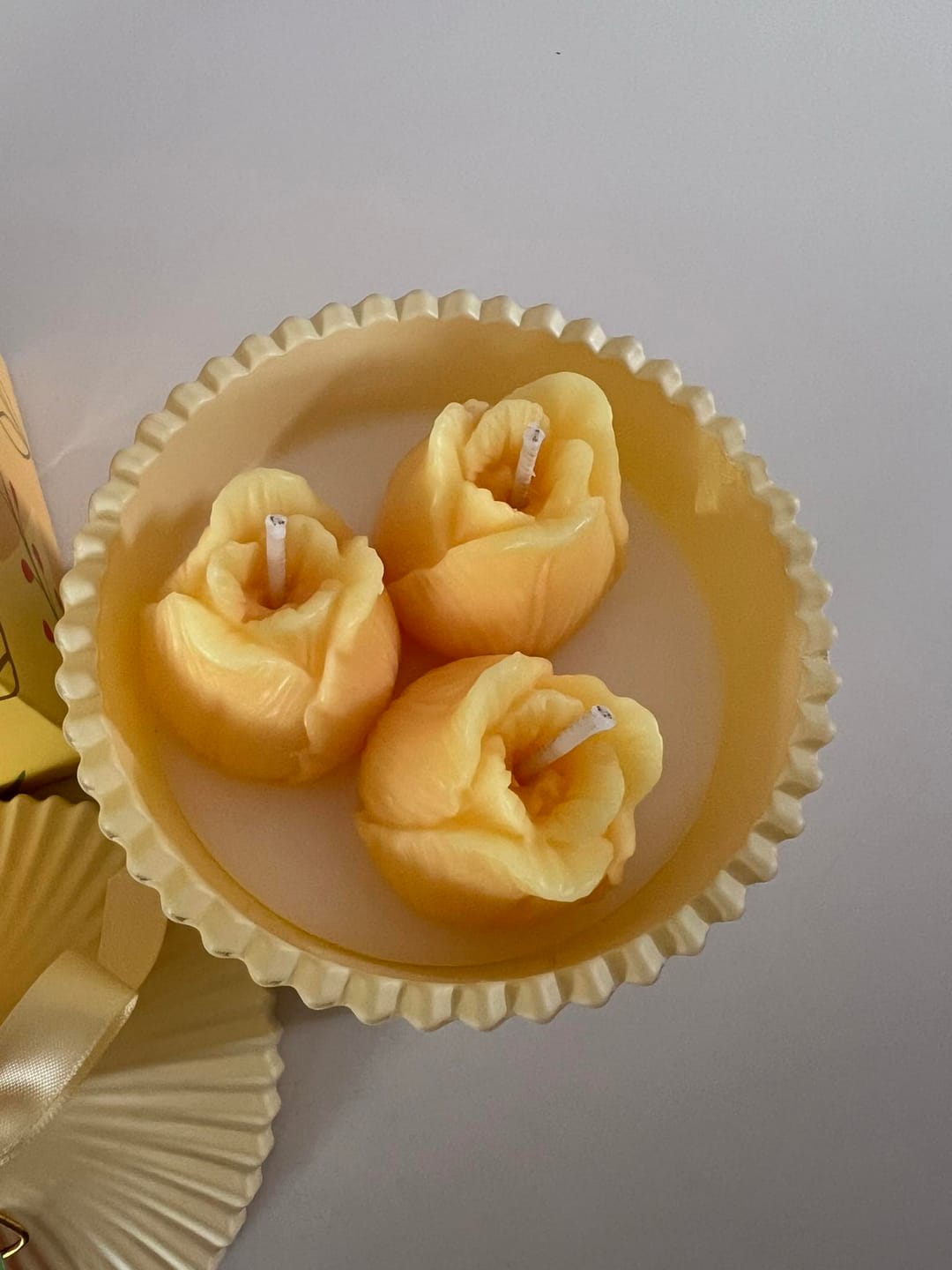Customer photo review of Blooming Tulips (Candle)
