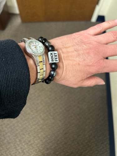 Customer photo review of THE ROCKER II - OFFICIAL ROCK FEST BRACELET 2024