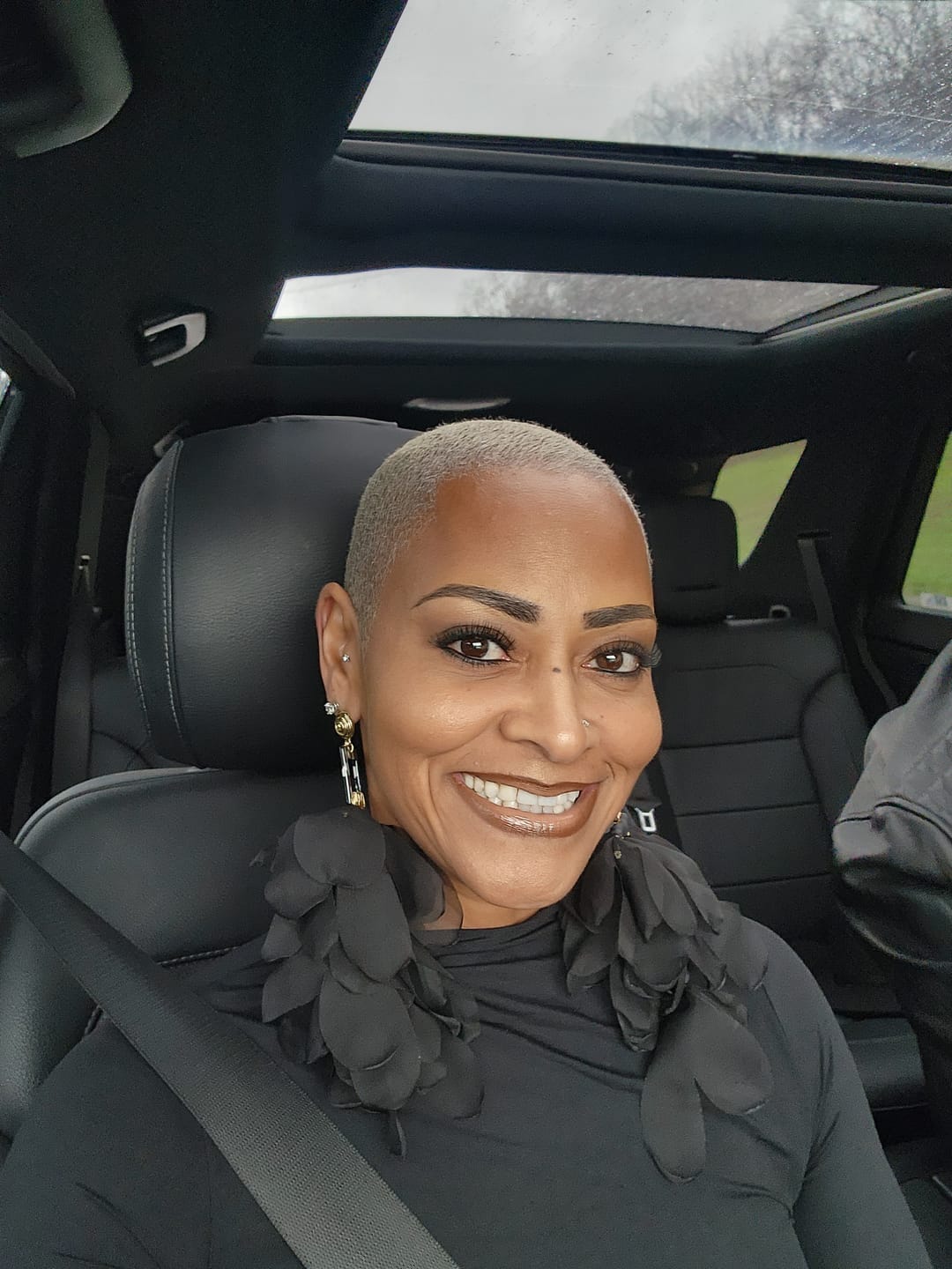 Customer photo review of Heritage Beaded Branches Earrings