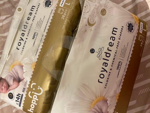 Customer photo review of RoyalDream Diapers 100% 7 Chemicals-Free