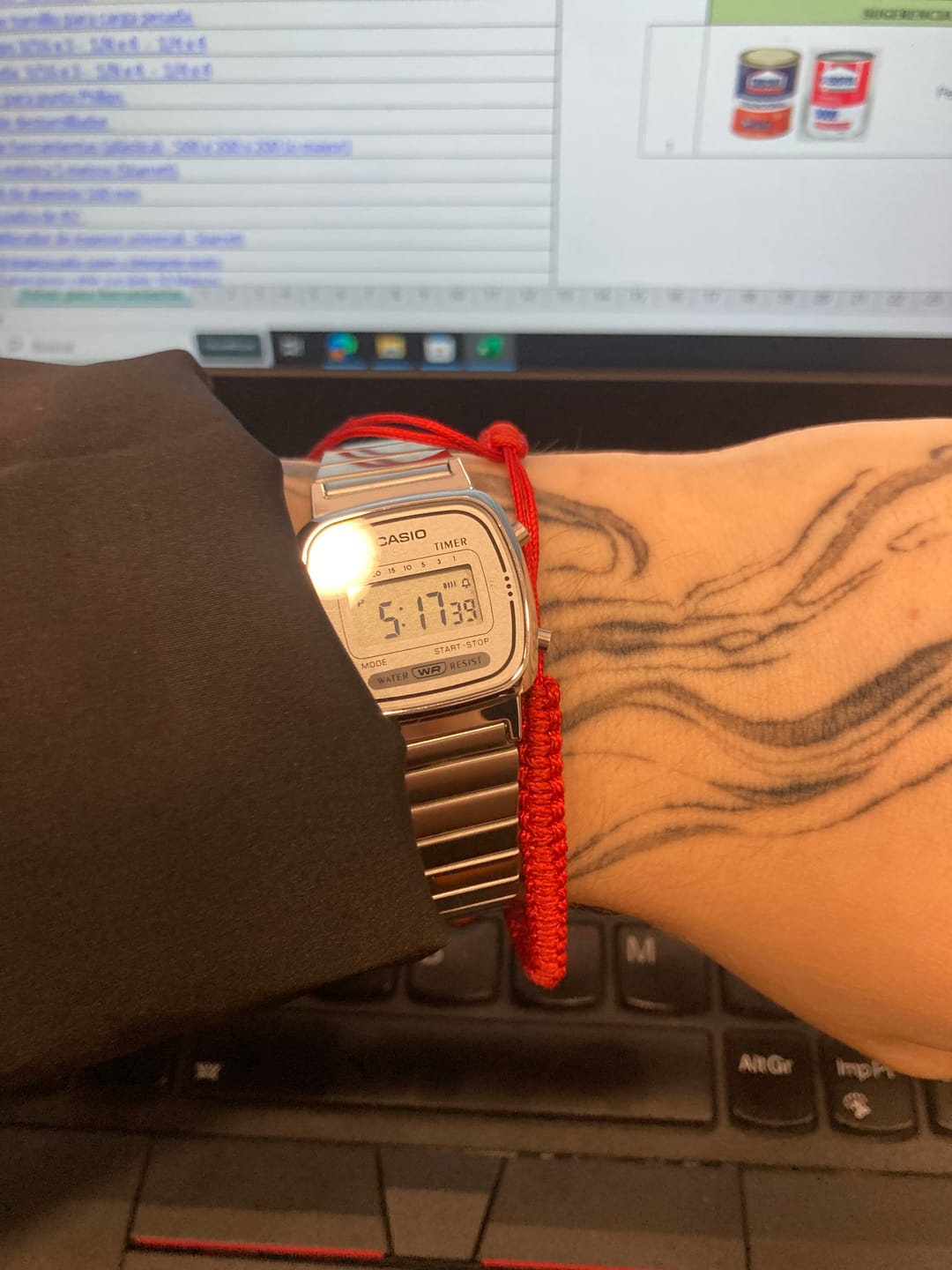 Customer photo review of Reloj Casio Vintage LA670WA-7DF Plateado