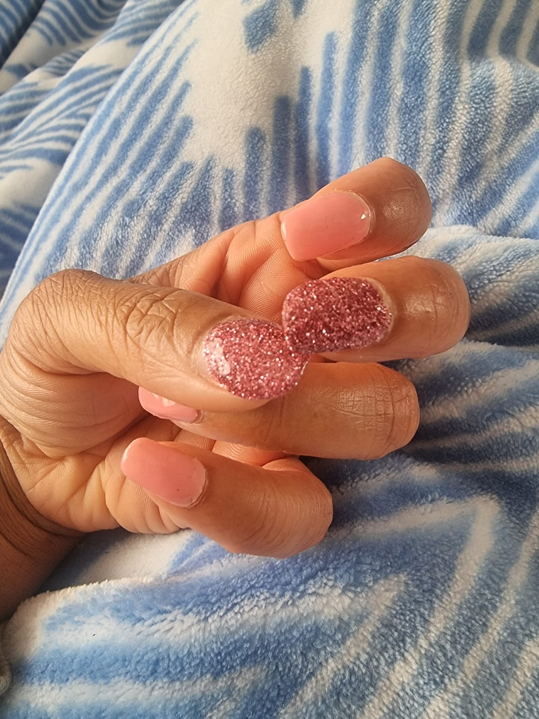 Customer photo review of Pink Lemonade Dipping Powder