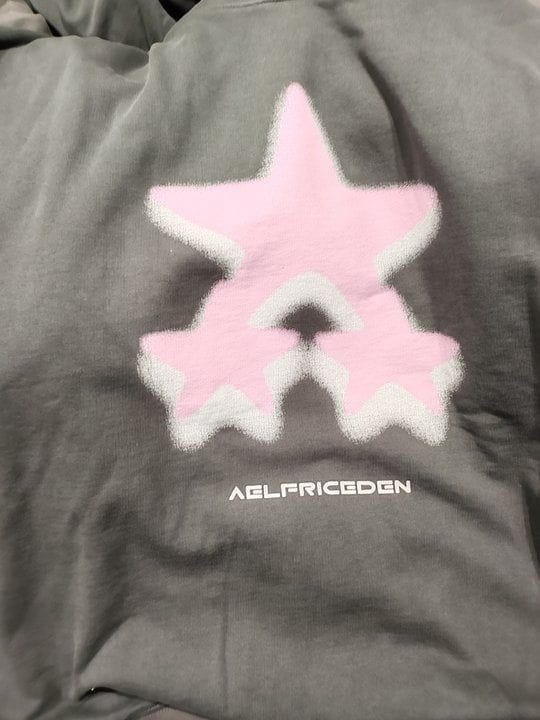 Customer photo review of Aelfric Eden Oversized Blurring Star Hoodie