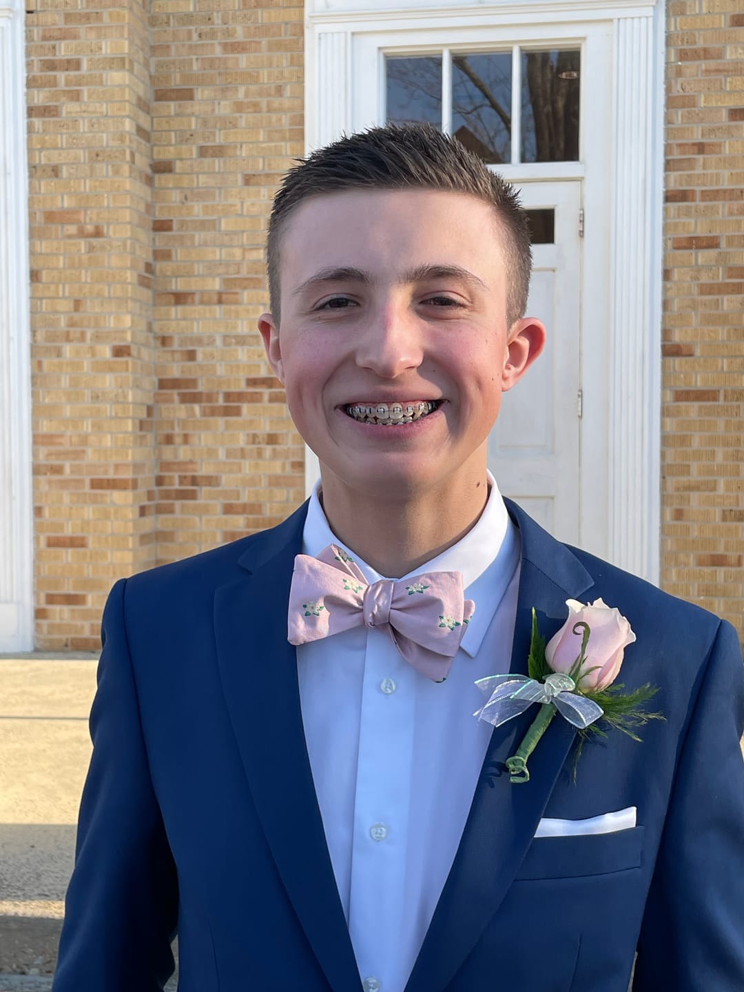 Customer photo review of Magnolia Pink Bow Tie