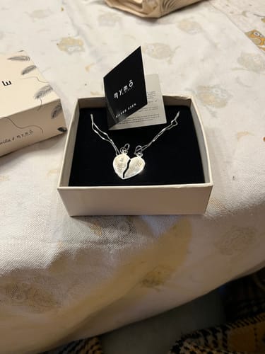 Customer photo review of Collana coppia Due Cuori