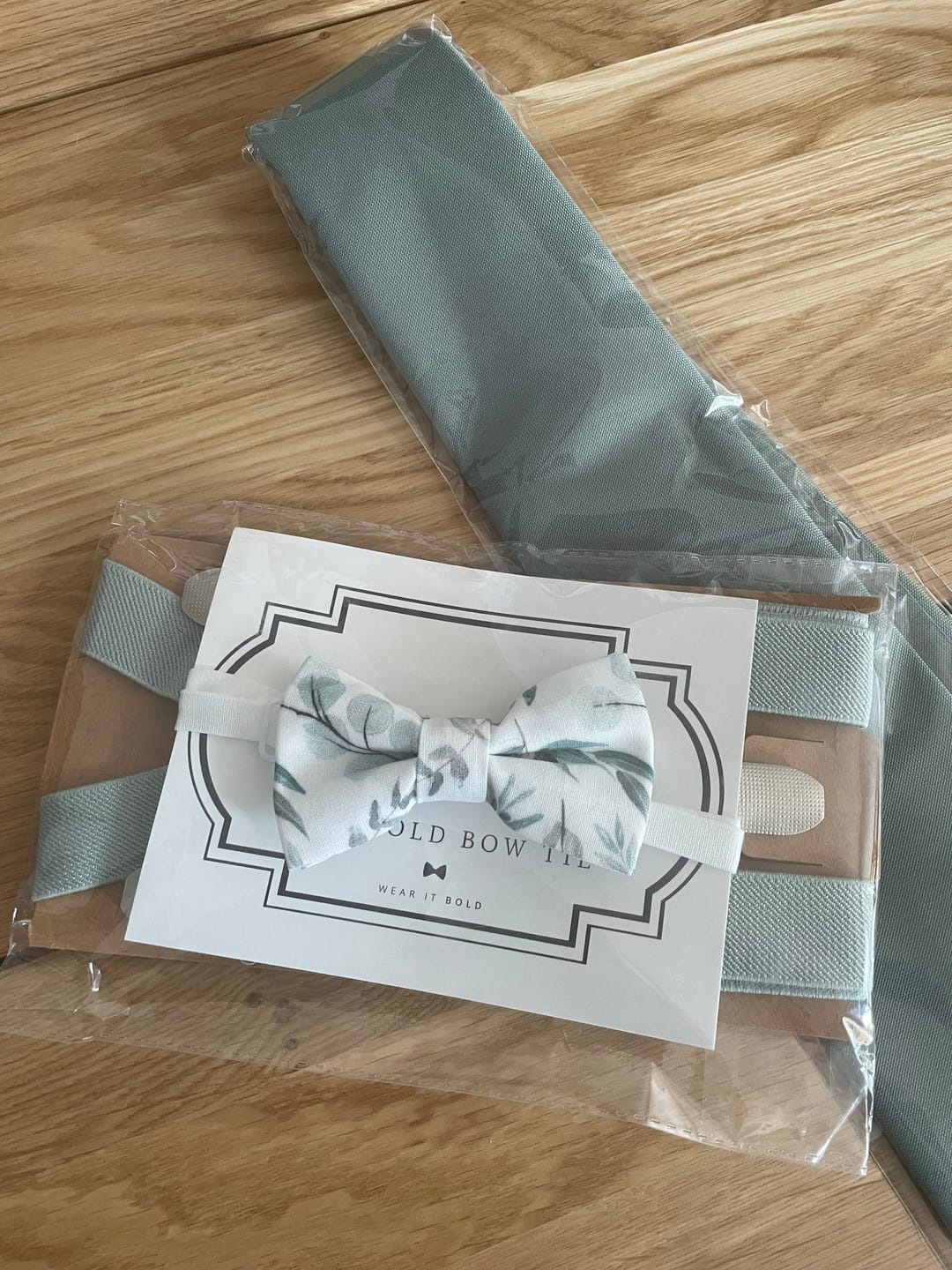 Customer photo review of Dusty Sage Necktie